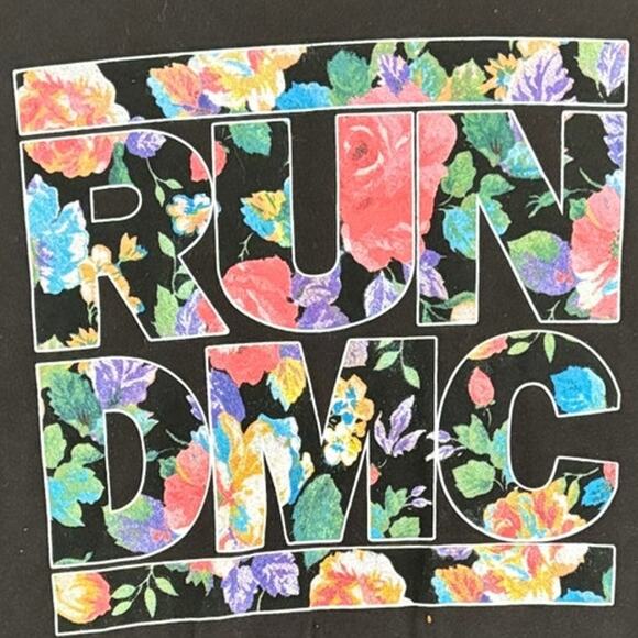 Run DMC Floral Graphic T-Shirt - Picture 2 of 4